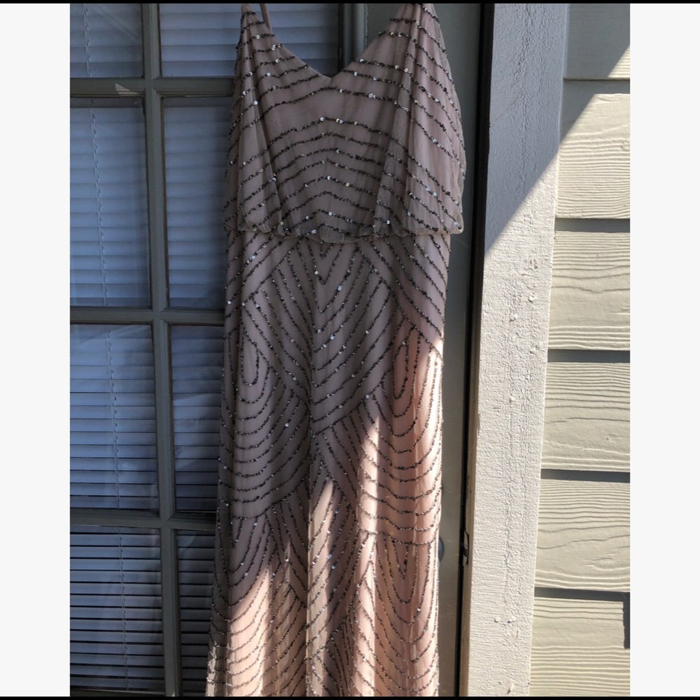 Adrianna Papell Beaded Blouson Dress 12